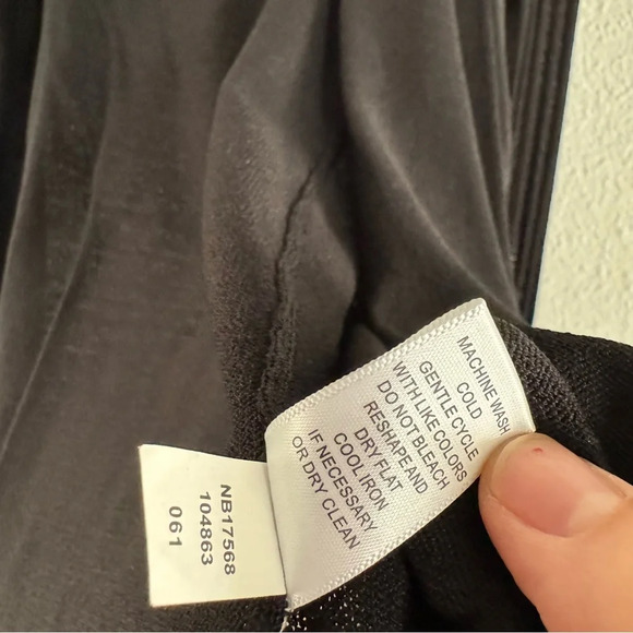 Drape Collar Staple Cardigan Sweater Layering Open Knit Open Front Medium - Picture 8 of 10